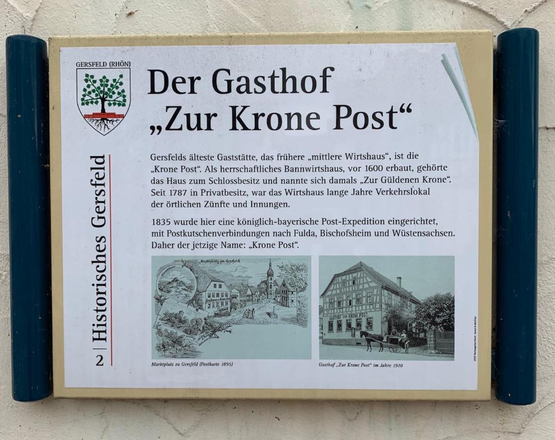 Hotel Krone Post Gersfeld Esterno foto